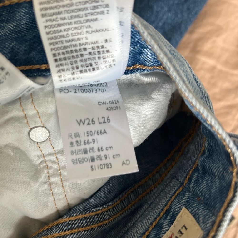 LEVIS - 501® Original Fit Cropped Lightweight Women's Jeans Sz 26 - Picture 6 of 6